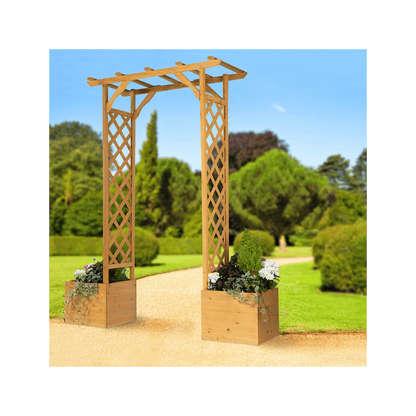 Wooden Arch and Planters - plants - express.com