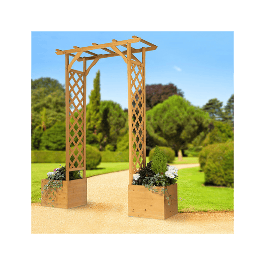 Wooden Arch and Planters - plants - express.com