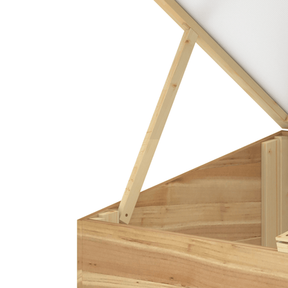 Wooden Cold Frame Greenhouse Grow House, 100 x 50 x 36 cm, Natural - plants - express.com