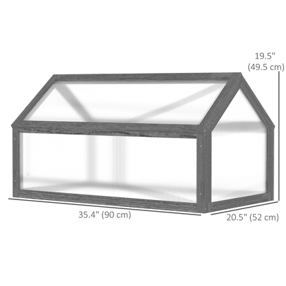 Wooden Cold Frame Greenhouse: Portable Raised Garden Planter - plants - express.com