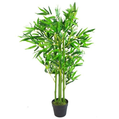 XL 4ft Realistic Fat Leaf Artificial Bamboo Plant - Perfect Indoor Décor - plants - express.com